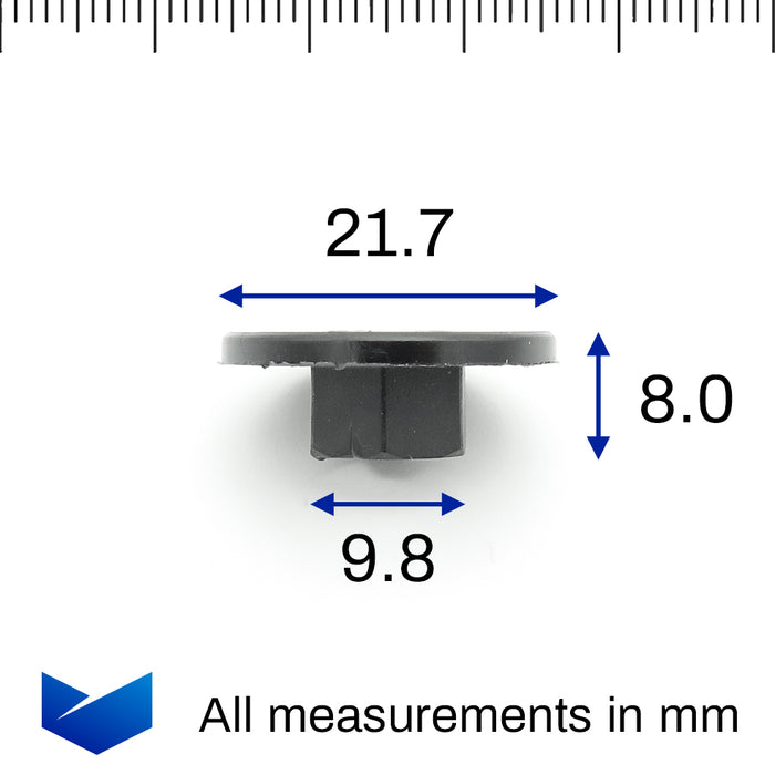 Wheel Arch Lining & Trim Shield Plastic Nut, Fiat 60502080