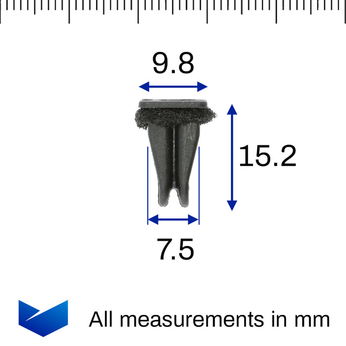 Screw Grommet, Lock Nut, Mercedes-Benz A6399980185