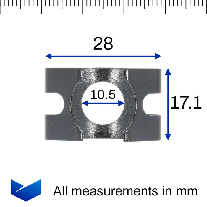 Brake Hose Clips, Volkswagen 4D0611715B 171611715