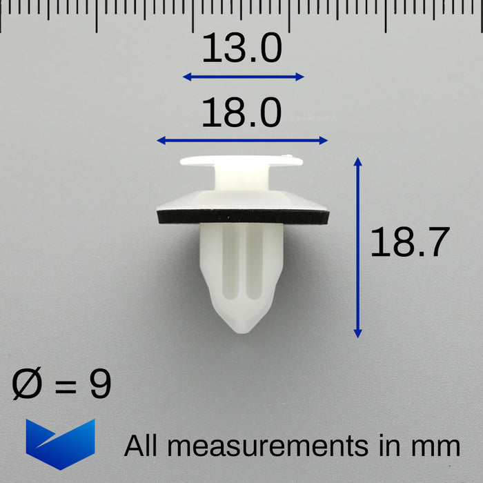 Moulding and Trim Panel Clip, Lexus 7586730130, 75867-30130
