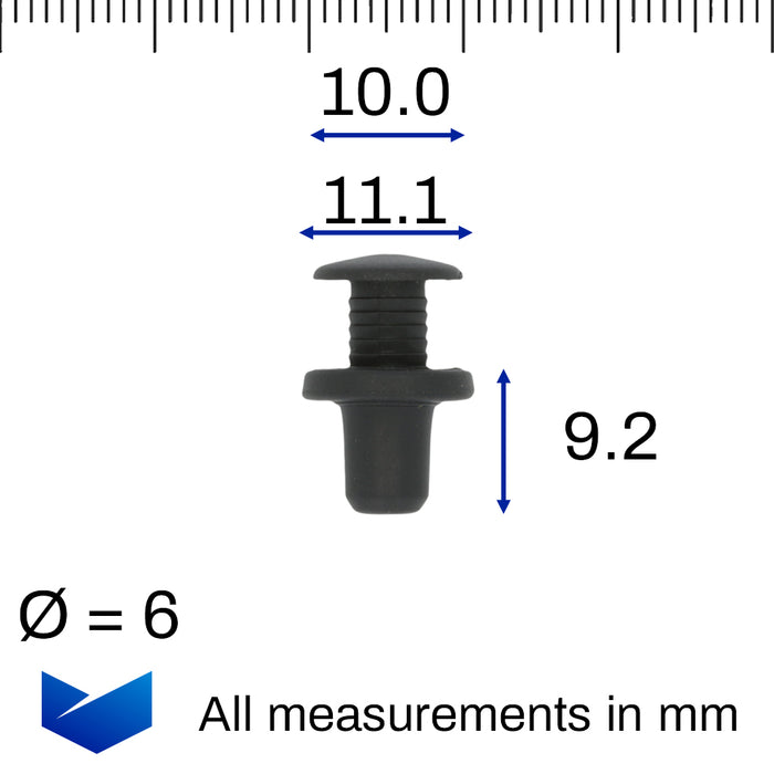 Trim Panel Clip, Tesla 104670500C, 1046705-00-C