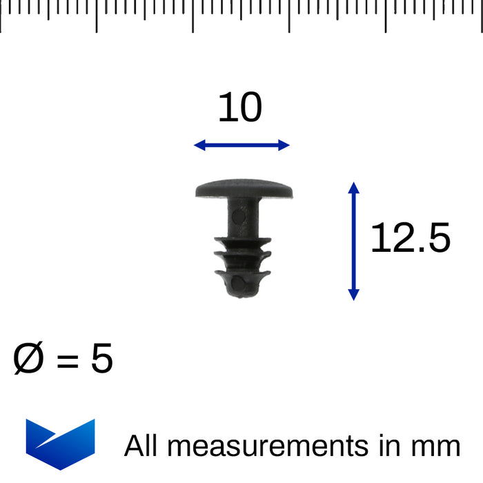 Rubber Seal & Trim Retainer Clip, Toyota 6786920030, 67869-20030