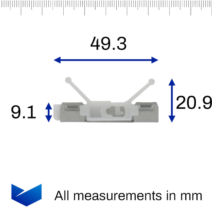 Windscreen Trim Moulding Clip, Volvo 30753487