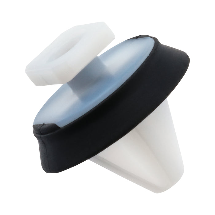 Moulding Clip with Rubber Seal, White, Vauxhall 39226620
