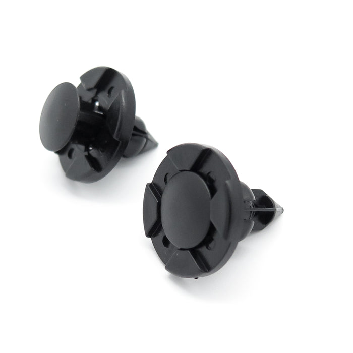 Push Fit Plastic Rivet, 8mm Hole, 20mm Collar, Black, Type A, Maxus C00059723