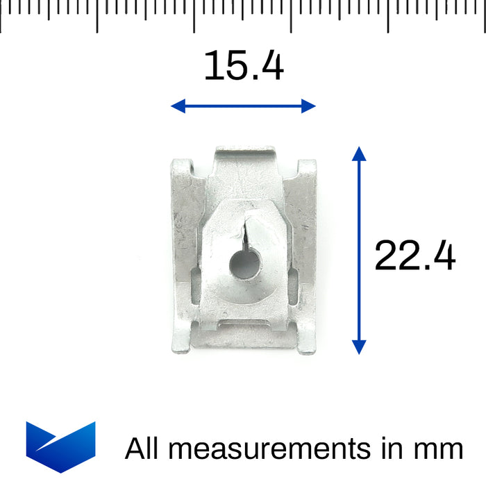 Metal Spire Clip Retainer, BMW 51717065773