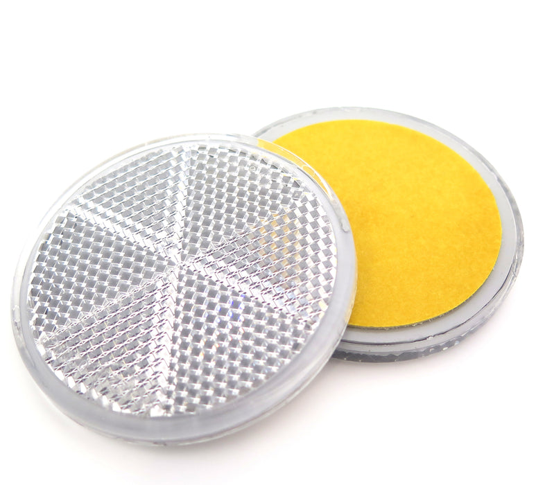 Réflecteur circulaire blanc autocollant, 60 mm