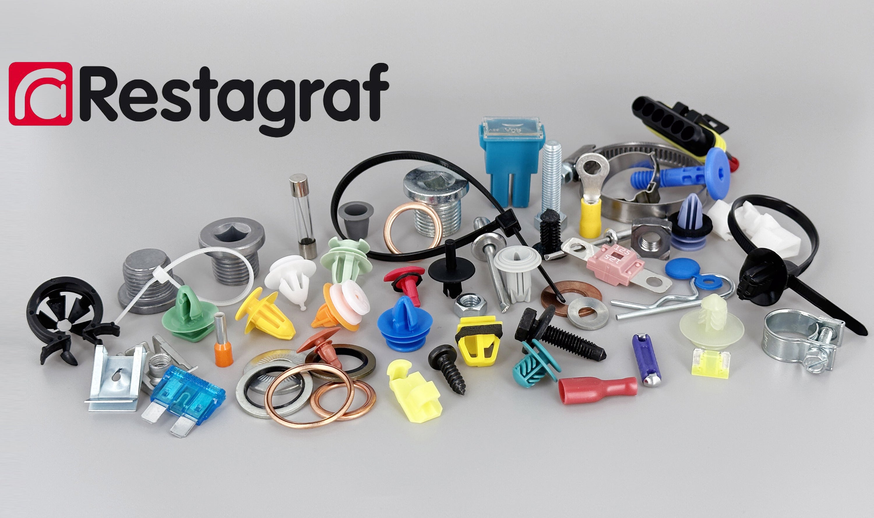 Restagraf Full Front Bumper Fixings & Fasteners Fitting Kit, Laguna