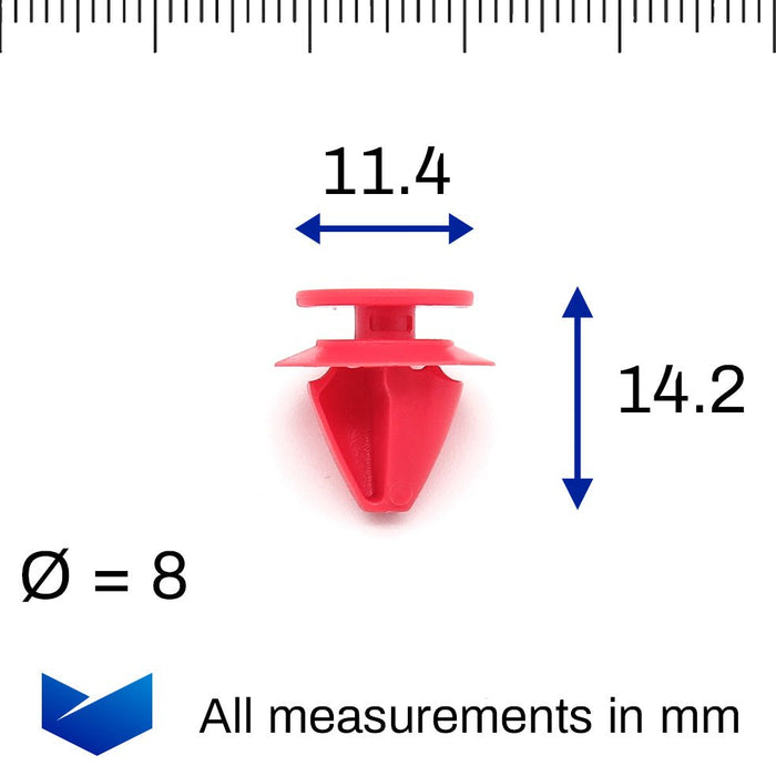 Alfa Romeo Stelvio Wheel Arch Flare Clips, Alfa Romeo 6000626342, 6000628195 - VehicleClips