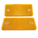 Amber Rectangular Reflector, Screw Mount, 94mm x 44mm - VehicleClips