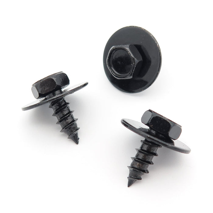Black Wheel Arch Lining SEM Screw, Toyota 9015960496 - VehicleClips