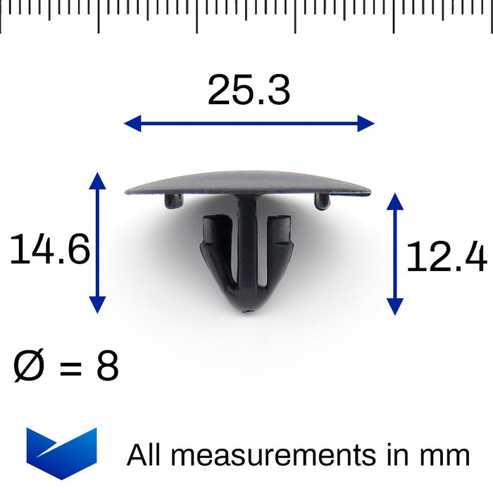 Bonnet Insulation Clip, Lexus 9046709050, 90467 - 09050 - VehicleClips