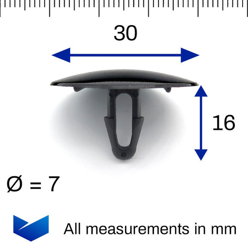 Bonnet Insulation Retainer Clip, Lexus 9046708124 - VehicleClips