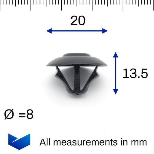 Bonnet Insulation & Soundproofing Clips, Mercedes - Benz A0019880325 - VehicleClips