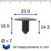 Bonnet Insulation & Soundproofing Clips, Subaru 909207031 - VehicleClips