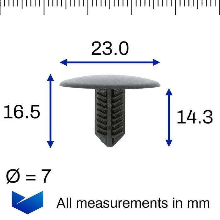 Bonnet Insulation & Soundproofing Clips, Subaru 909207031 - VehicleClips