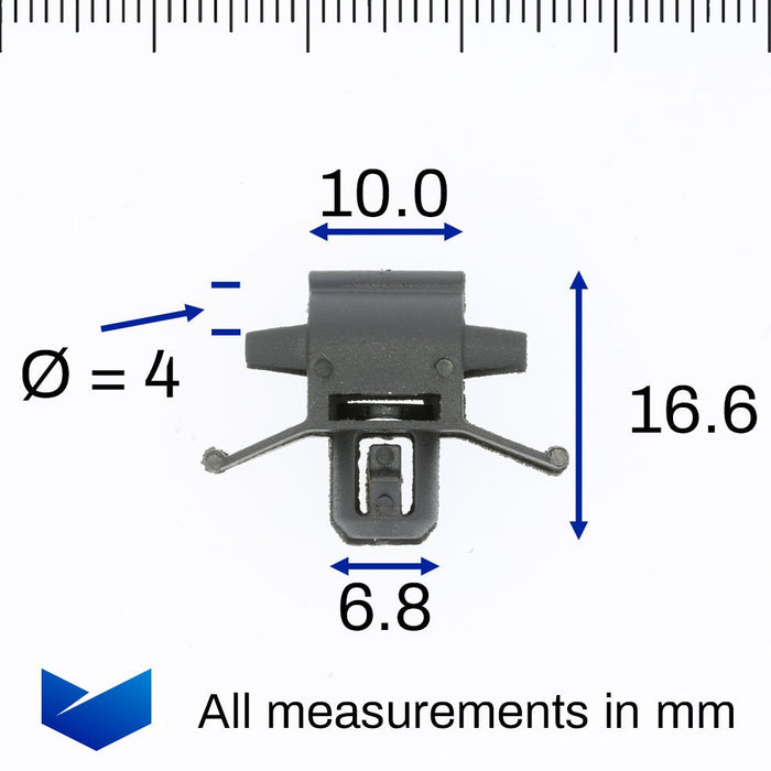 Bonnet Release Cable Plastic Holder Clip, Honda 91504 - SDA - 003 - VehicleClips