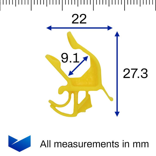 Bonnet Stay Rod Support Holder Clip, Ford 1508167 - VehicleClips