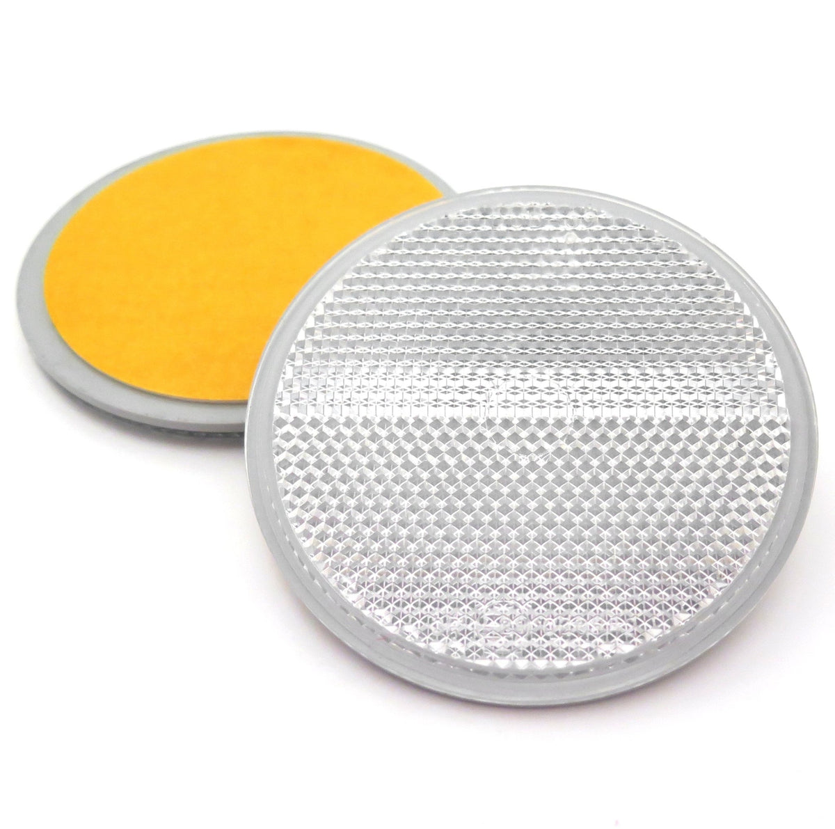 Uxcell 4PCS White Rectangle Stick-on Safety Reflector Warning Plate W...