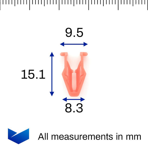 Dashboard and Centre Console Trim Panel & Fascia Clip, Toyota 9046705171 - VehicleClips