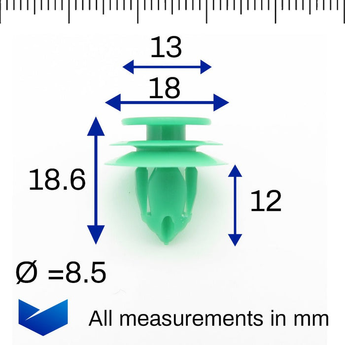 Door, Boot & Cabin Trim Panel Clips, Honda 91560 - SZW - 003 - VehicleClips