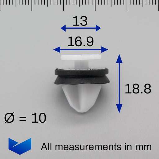 Door Card, Body Trim & Moulding Clips - Vauxhall 13317099, 93453019 - VehicleClips