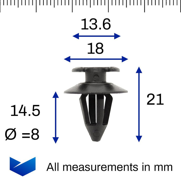 Door Panel Clip, Porsche 823867299 - VehicleClips