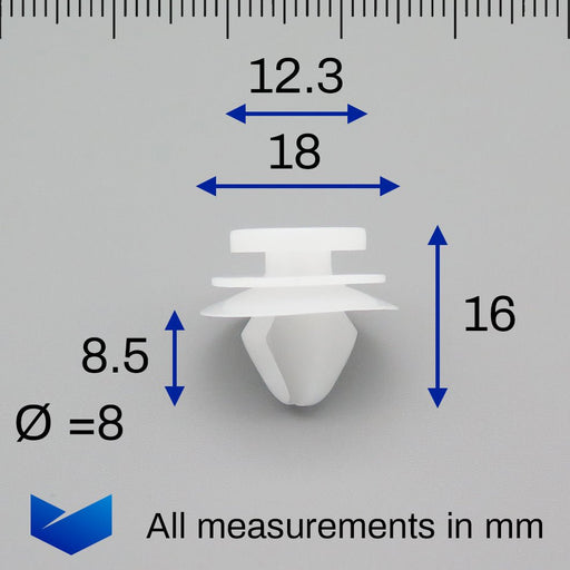 Exterior Sill & Trim Moulding Clip, Jaguar T4N6901 - VehicleClips