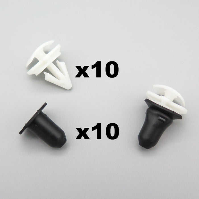 10 CLIPS, RIVETS, Fixations, Agrafes De Fixation Panneau, Garniture De 10 CLIPS, RIVETS, Fixations, Agrafes De Fixation Panneau, Garniture De