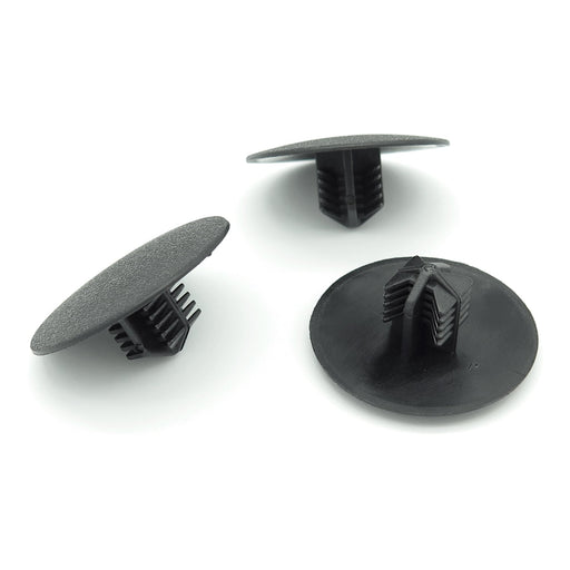 Fir Tree Button Clip, 8mm Hole, 26mm Head, Black, Fiat 6000609816 - VehicleClips