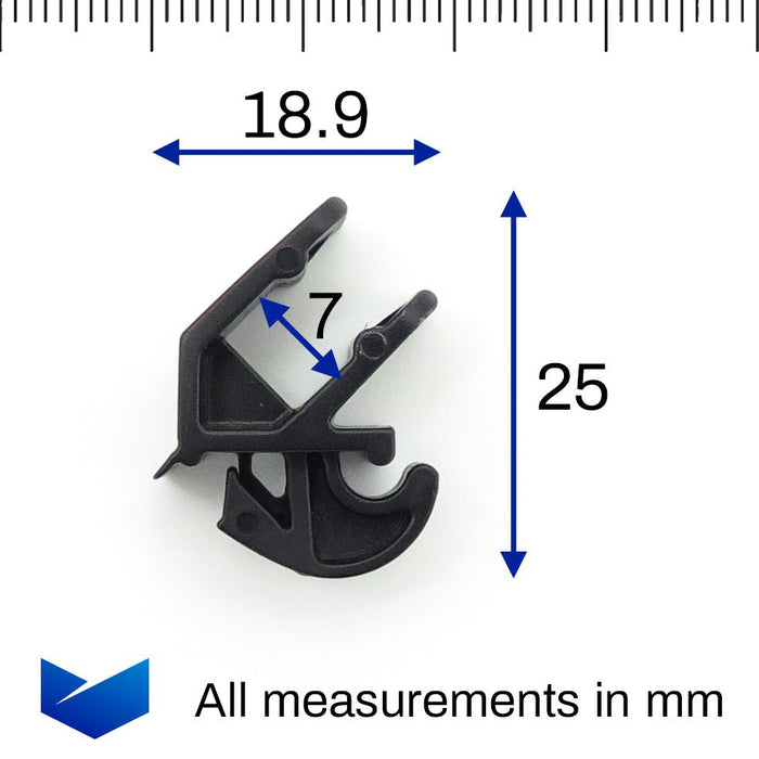 Ford Bonnet Stay Strut Rod Clips - Classic & Older Ford models - 1629999, 1227605 - VehicleClips