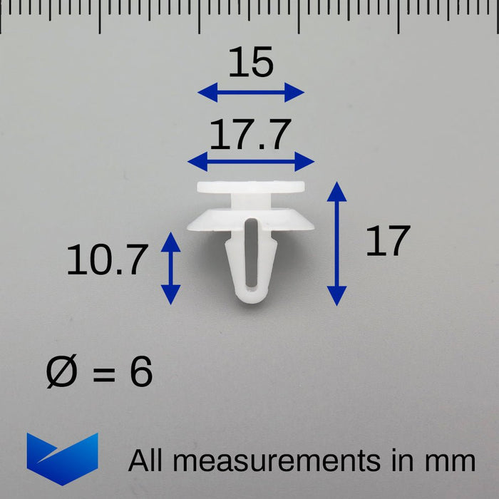 Ford Fiesta Mk5 & Fusion Door Card Clips, Ford 1208973 - VehicleClips