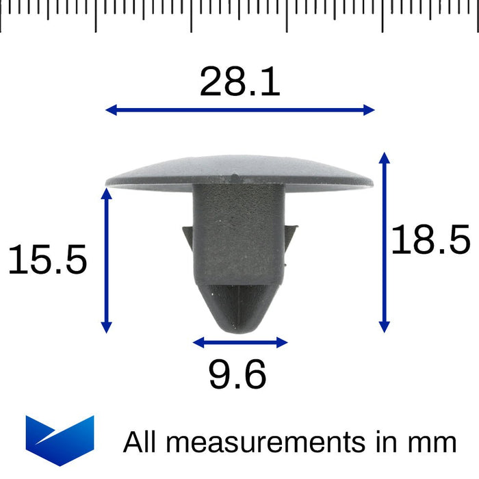 Front Bumper Receiver Clip, Volvo 30763619 - VehicleClips