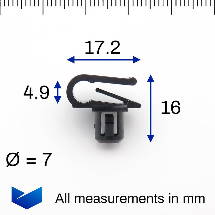 Front Grille Fixing Clip, Mercedes A0029885181 - VehicleClips