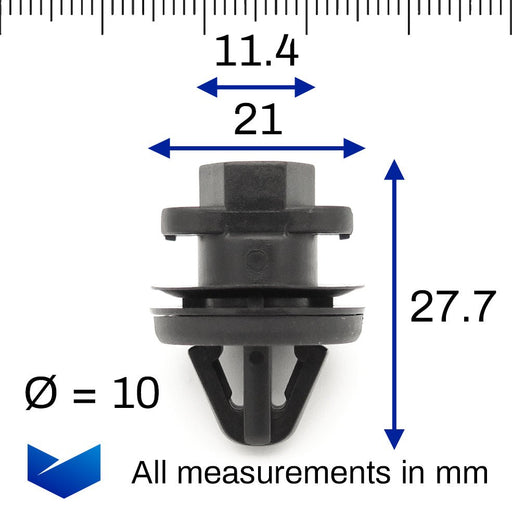 Front & Rear Door Card Panel Clips, Audi 3AA868243A , 3AA 868 243 A - VehicleClips