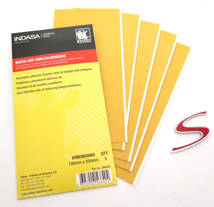 Indasa Professional Car Badge & Emblem Adhesive - VehicleClips