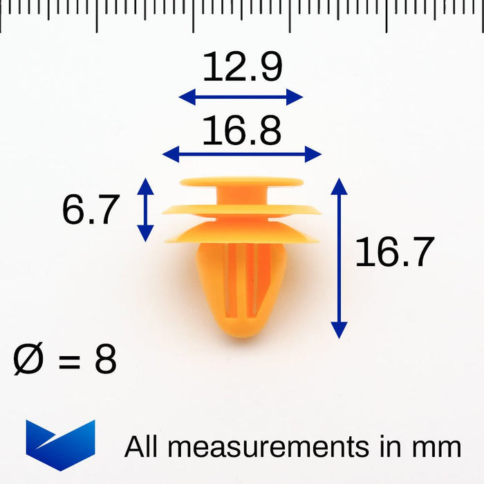 Interior Door Card & Trim Panel Clips, Hyundai 8231538000 - VehicleClips