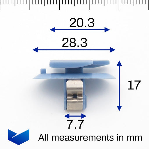 Interior Door Sill Cover, Boot lining & Pillar Clips, Renault 7703077477 - VehicleClips