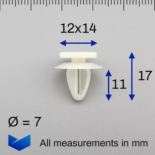 Interior & Exterior Moulding & Panel Clips, Mitsubishi MB344789, MB317677, MB319754 - VehicleClips