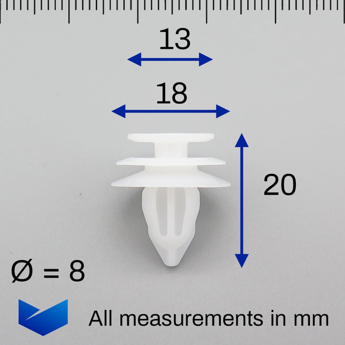 Interior & Exterior Panel Trim Clips, Nissan 0155310611 - VehicleClips