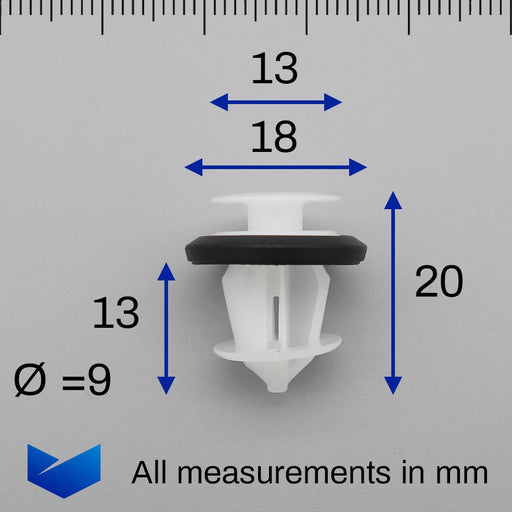 Interior & Exterior Trim Panel Clip, Tesla 1117701 - 00 - A - VehicleClips