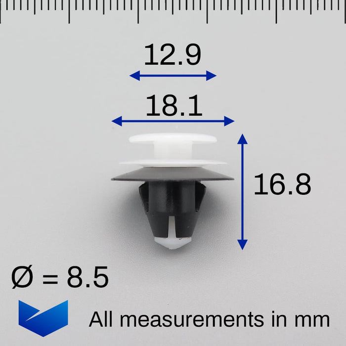 Interior Pillar Cover & Trim Panel Clip, Lexus 6339512150 - VehicleClips