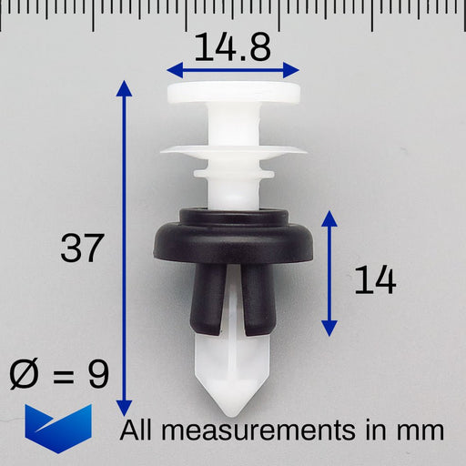 Interior Pillar Trim Cover Clips, Honda 91561 - SJD - 003 - VehicleClips