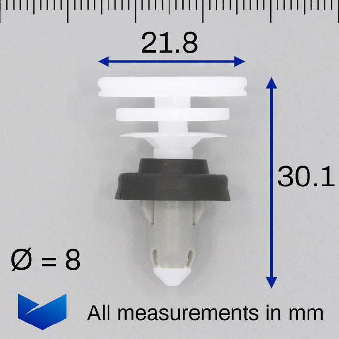 Interior Trim & Door Card Clips, Tesla 190237899A, 1902378 - 99 - A - VehicleClips