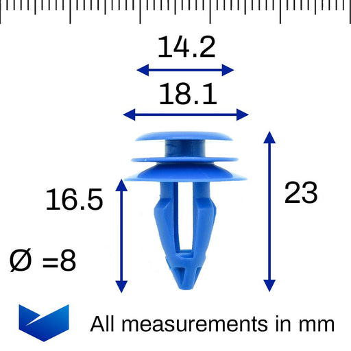 Interior Trim Panel Clip, Tesla 1014969 - 00 - A - VehicleClips