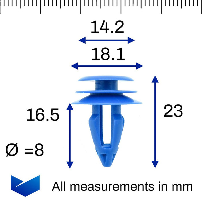 Interior Trim Panel Clip, Tesla 1014969 - 00 - A - VehicleClips