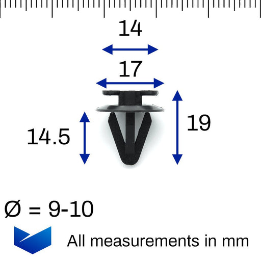 Interior Trim Panel & Door Card Clips, BMW 51418172050 - VehicleClips