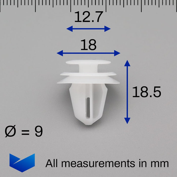 Interior Trim Panel Moulding Clip, Kia 823152P000 - VehicleClips