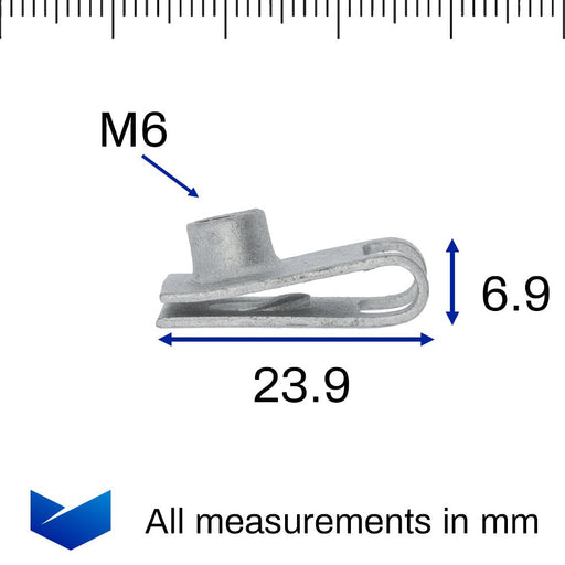 M6 Chimney Nut, Bumpers & Undertrays, Mazda GS1E56496A - VehicleClips