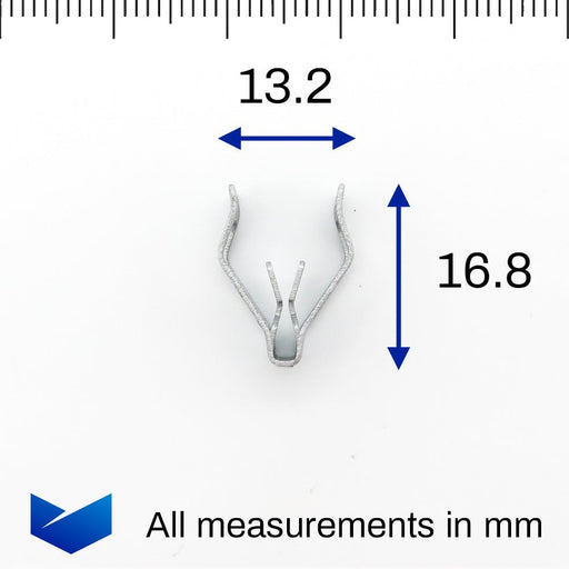 Metal Interior Dashboard & Door Trim Panel Spring Clips, Skoda 1J0858137B - VehicleClips